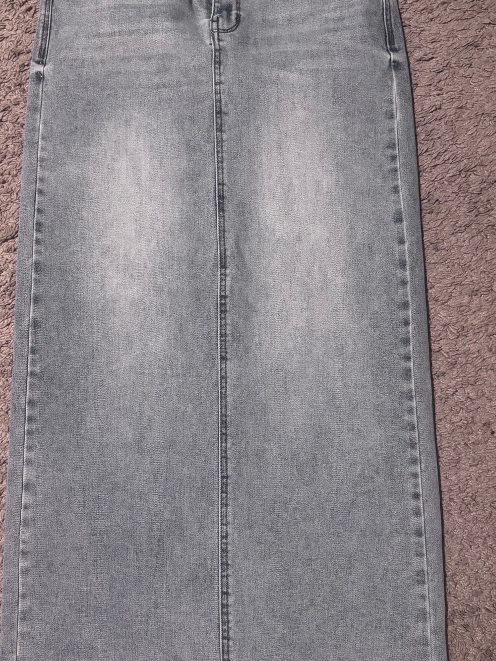 Women’s Denim Maxi Skirt - Classic Straight Fit